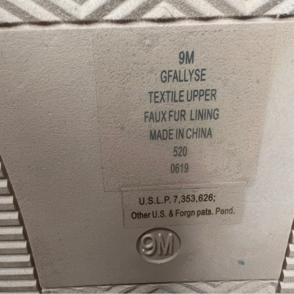 Guess Allyse Sand Logo Bow Suede Faux Fur Mid Calf Winter Boots Size 9M - Picture 3 of 16